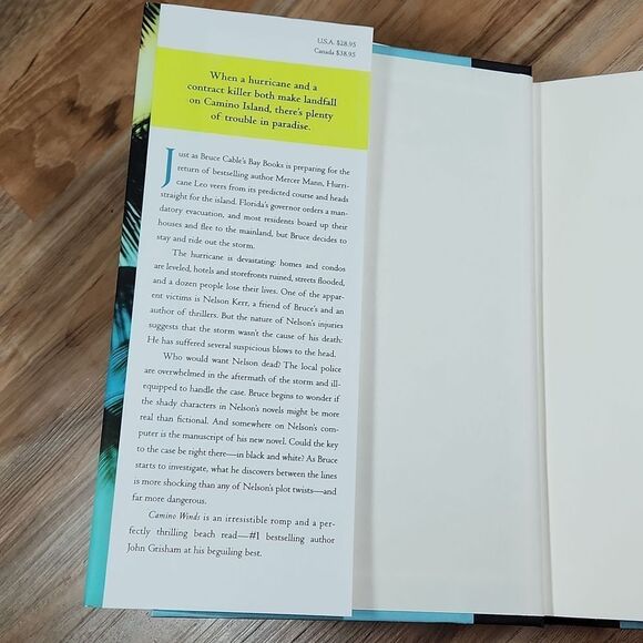🔺️NWOT Camino Winds by John Grisham Hardcover - Picture 2 of 3